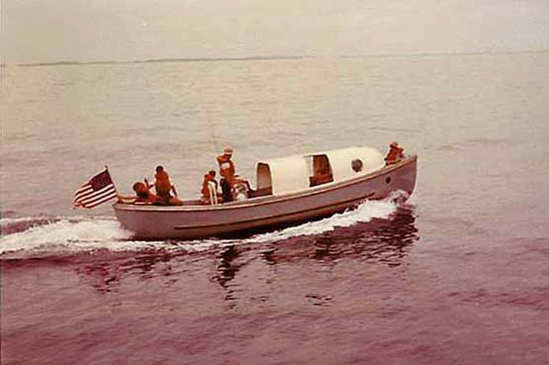 Motorwhale Boat w Dennis at the CON