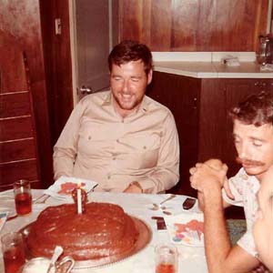 1972 Bill Masters Birthday w Ron Jordan