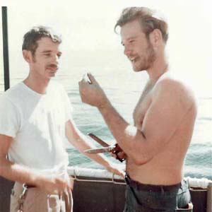 1972-11 Ron Jordan Getting His Mustache Cut off Vietnam